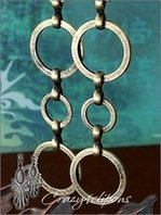 Brass dancing hoop clip earrings | Crazy4clipons
