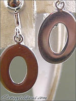 small sterling silver clip earring hoops