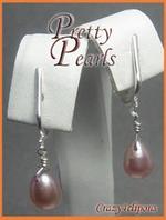 Pink Teardrop Little Pearl - Pierced & Clip Earrings