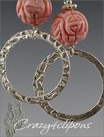 Hoops and roses- Pierced & Non-pierced Earrings