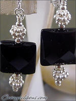Elegant Dress Gem clip earrings