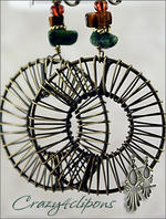 Antique Brass Large Hoop Clip Earrings - Crazy4clipons
