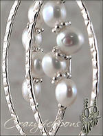 Large Pearl Hoop Pierced & Clip Earrings