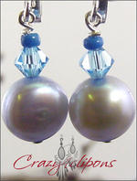 Pastel Pearls earrings for kids/petite ladies