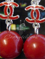 Designer inspired Dangling clip earrings