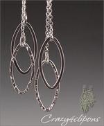 Dangling Leaf Hoop - Pierced & Clip Earrings