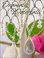 Enchanted Bridal Waterfall earrings