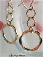 Casual Gold plated hoop earrings