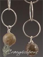 Fun Dangling Hoops , Pierced & Non-pierced Earrings