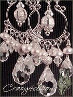 Elegant Crystal Chandelier earrings - Clip and Pierced