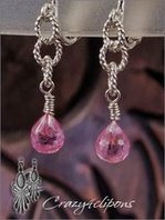 Little crystal chandelier clip earrings