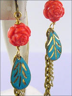 Vintagey charmed earrings