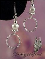 Flower Girl Mini Hoop Earrings - for pierced and not-pierced ears
