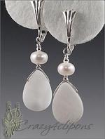 Mother of Pearl Bridal- Pierced & Non-pierced Earrings