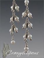 Pearl vines, Pierced & Non-pierced Earrings