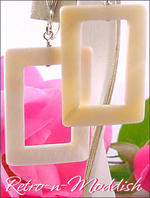 Retro Rectangular clip earrings
