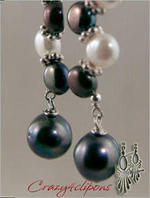 Dancing pearl clip on earrings | avail as pierced too