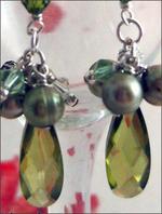 Zirconium and Pearl , Pierced & Non-pierced Earrings