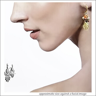 Summer Delight. Multi-stone Earrings | Pierced or Clips