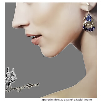 Trendy Light & Ethnic Chandelier Earrings. Clipon and Pierced