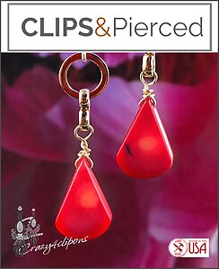 Gong Xi Fa Cai Chinese New Year Earrings | Choose Pierced or Clips