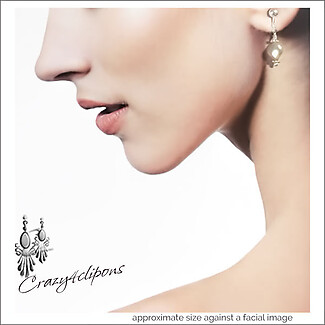 Small Swarovski Pearl Earrings |Pierced or Clips