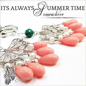 Breezy Glamour: Light Coral Earrings for Every Occasion