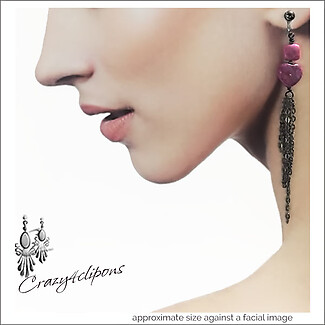 Tassel Delight: Gunmetal Glamour Meets Whimsical Pink