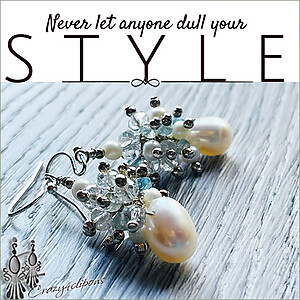 Crystal Chic: Clusters of Crystal & Pearls Earrings