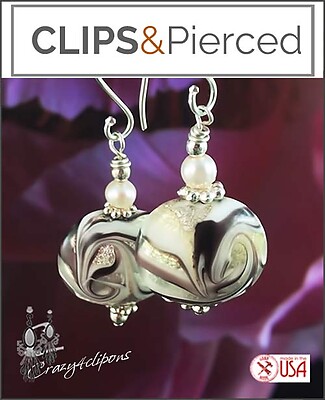 Contemporary Charms: Earrings with Lampwork Beads