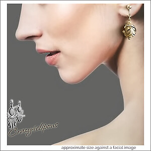 Artsy Chocolate Swirled Earrings | Pierced or Clips