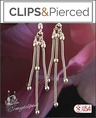 Bendable Sticks Clip On Earrings