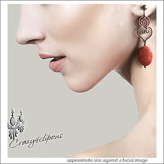 Artistic Expression: Wired Heart Earrings with Sponge Coral