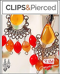 Ethnic Mini Chandelier Clip Earrings