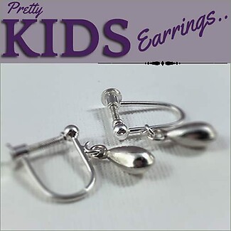 Sterling Silver Drop Earrings for Girls