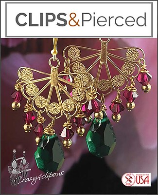 Festive and Joyful Holiday Earrings | Pierced & Clip Earrings