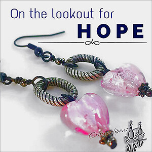 Heart of a Survivor Awareness Clip Earrings