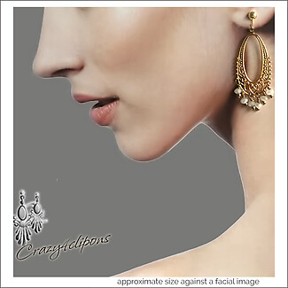 Glamour Unveiled: Golden Chandelier Earrings