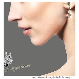 Bridal Basic Teardrops: Crystal Hand wrapped Earrings | Pierced or Clips