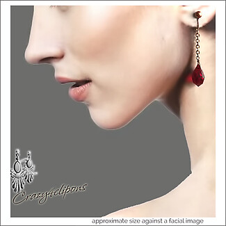 Vampire Diaries. A Drop of Blood Earrings | Pierced or Clips