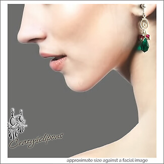 Crystal Teardrops & Silver Earrings | Pierced or Clips