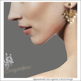 Gold Vermeil Filigree & Pearl Earrings | Pierced or Clips