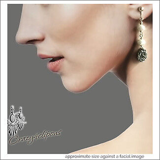 Dangling, Druzy Crystal Earrings | Pierced or Clips