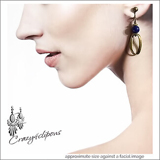 Bronze Twisted Hoop Earrings |Pierced or Clips