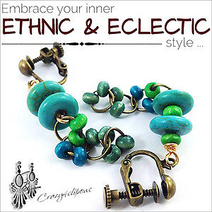 Light and Dangling Teal Earrings | Your choice: Pierced or Clips