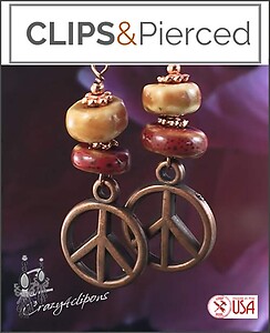 Boho Chic Vibes: Ceramic & Copper Earrings for Free Spirits