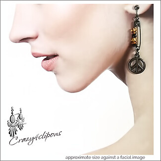 Edgy Elegance: Unique Steam Punk Black Earrings