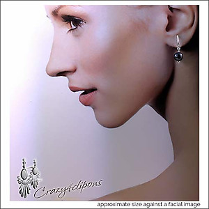 Pierced & Clip Earrings: Gray Clips earrings | fresh water pearls