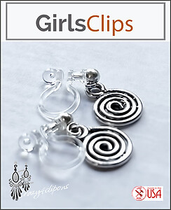 Little Swirls Clip-On Earrings for Stylish Girls