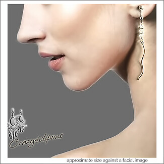 Sublime. Swarovski Crystal Linear Earrings | Pierced or Clips